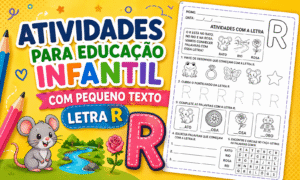 Atividades para Educação Infantil com Pequeno Texto da Letra R Atividades para Educação Infantil com Pequeno Texto da Letra R