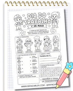 Atividade dia do trabalho para imprimir