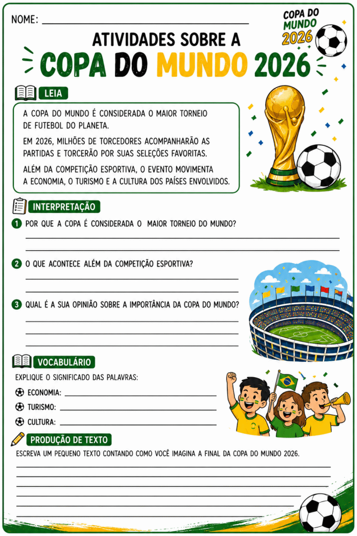 Atividades Copa do Mundo 2026 Para Imprimir Anos Iniciais 6 Atividades Copa do Mundo 2026 Para Imprimir Anos Iniciais 5