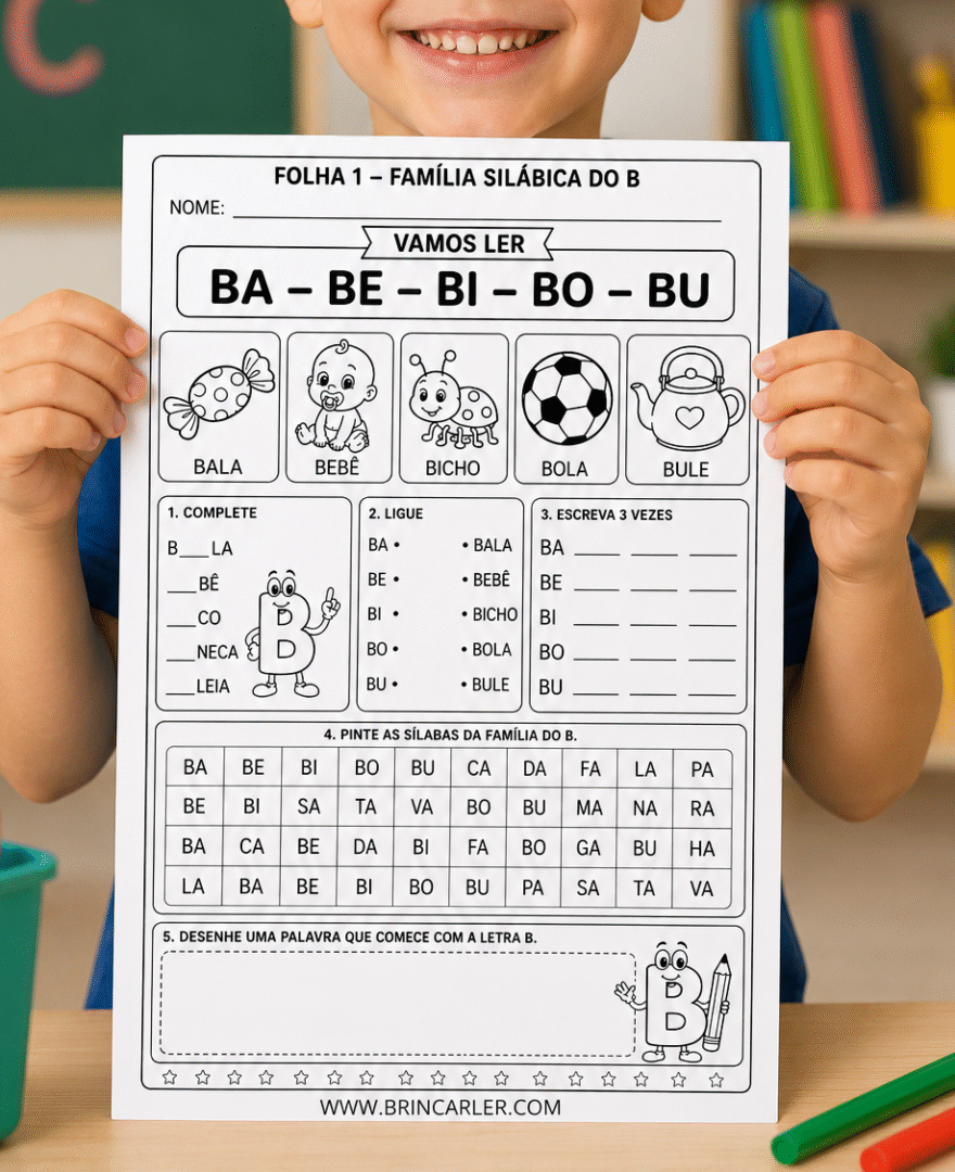 Atividades Familia Silabica do B para Alfabetizacao 1 1
