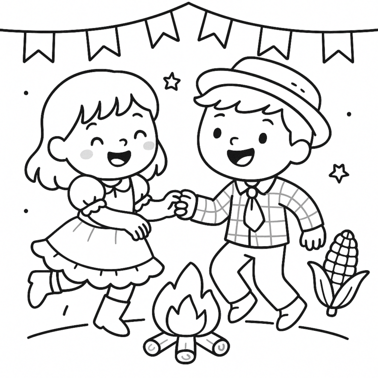 Desenhos Para Colorir Festas Juninas para Imprimir 3 1
